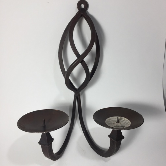 Pier 1 Accents Pier Wrought Iron Candle Wall Sconce Poshmark